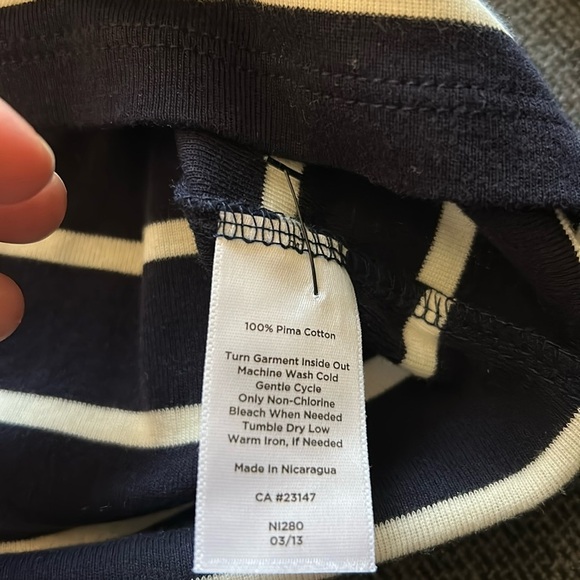 Talbots PIMA COTTON MARINER STRIPE Size SP - Picture 4 of 4